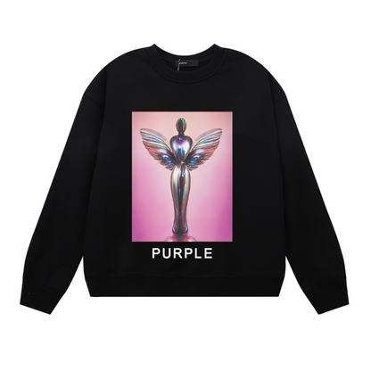 Purple 2024  Men's Long-Sleeve T-shirt Sweatshirt 1120