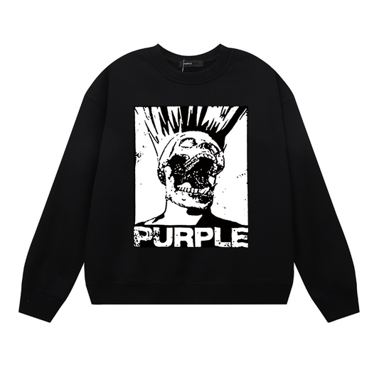 Purple 2024  Men's Long-Sleeve T-shirt Sweatshirt 1144