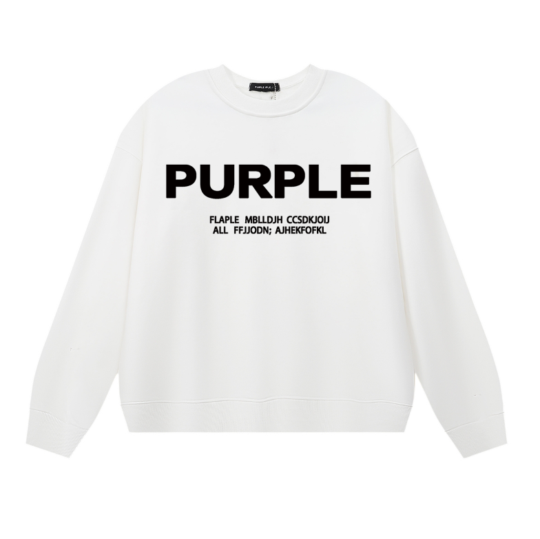 Purple 2024  Men's Long-Sleeve T-shirt Sweatshirt 1142