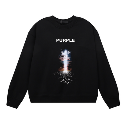 Purple 2024  Men's Long-Sleeve T-shirt Sweatshirt 1139