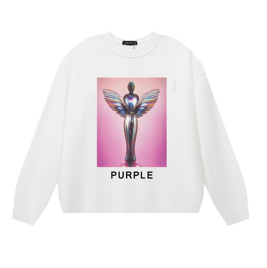 Purple 2024  Men's Long-Sleeve T-shirt Sweatshirt 1120